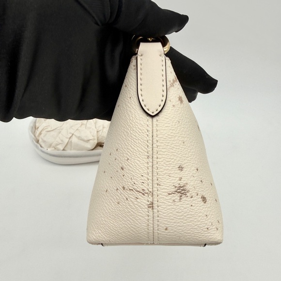 Coach Charlotte Shoulder Bag With Star Print Chalk Gold - Picture 5 of 13